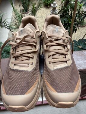 On Running Brown/Tan Cloud Runner Athletic Shoes